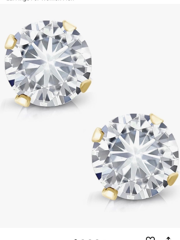 14k Solid Gold Moissanite 152ct